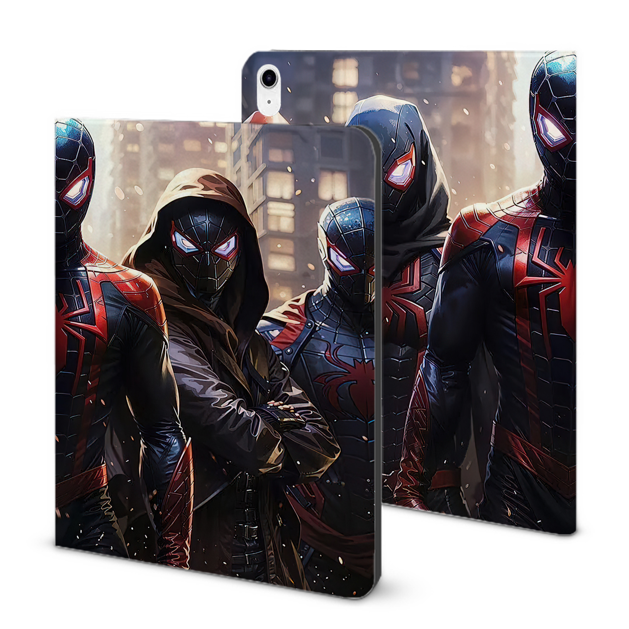 （画像用） アベンジャーズ The Avengers IPad ケース ブック型 PUレザー TPU 耐衝撃 軽量 薄型 ペン収納なし 全面保護 IPad 各モデル対応
